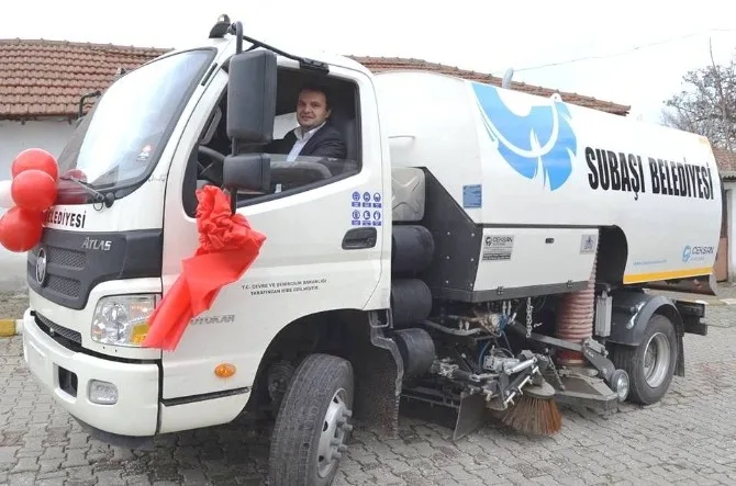 Subaşına Yeni Yol Temizleme Aracı