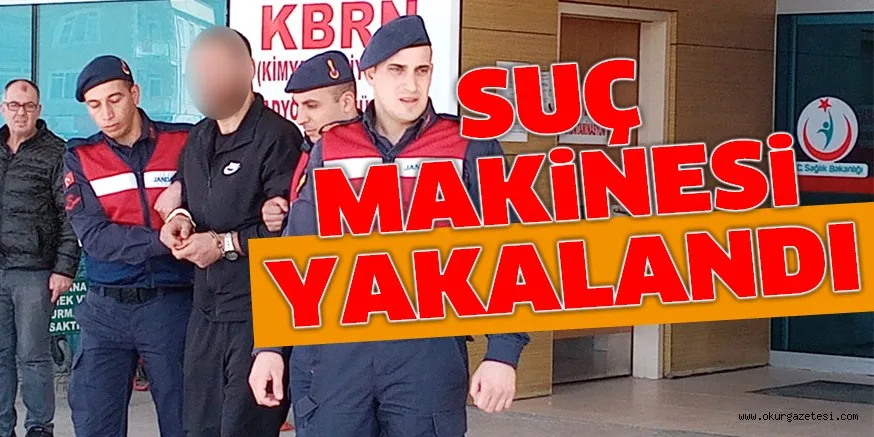 SUÇ MAKİNESİ YAKALANDI
