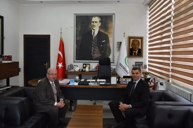 Süleymanpaşa Kaymakamı Arslan Yurttan Başkan Albayraka Ziyaret