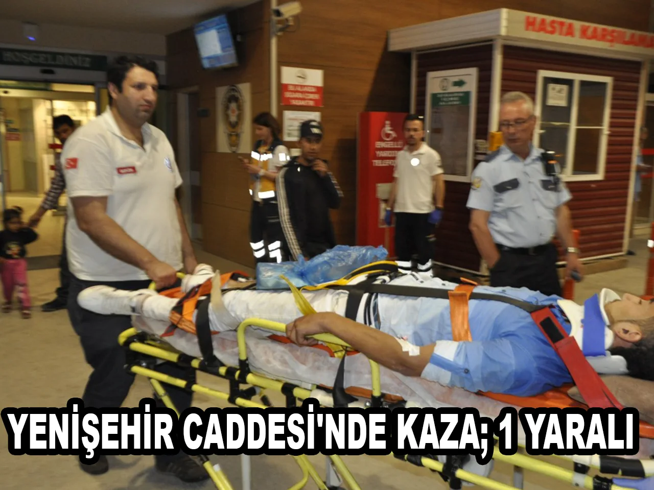 YENİŞEHİR CADDESİ'NDE KAZA; 1 YARALI