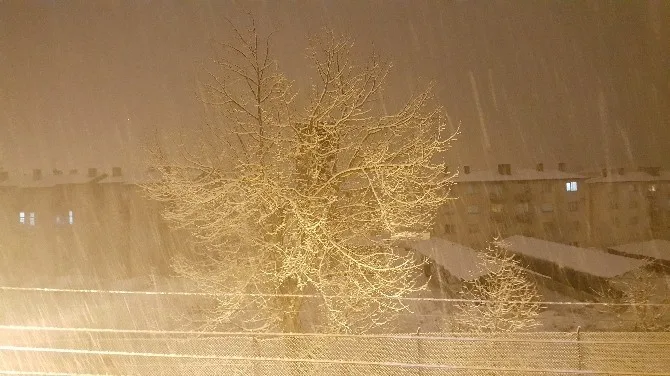 Tatvanda Yoğun Kar Yağışı Etkili Olmaya Başladı