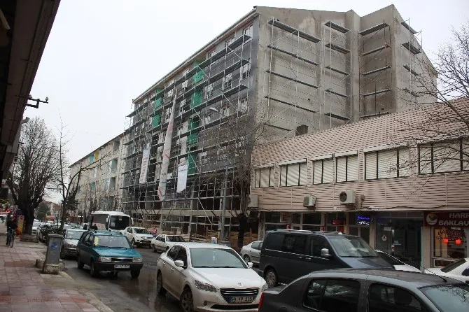 Tekirdağda İnşaat İskelesi Devrildi