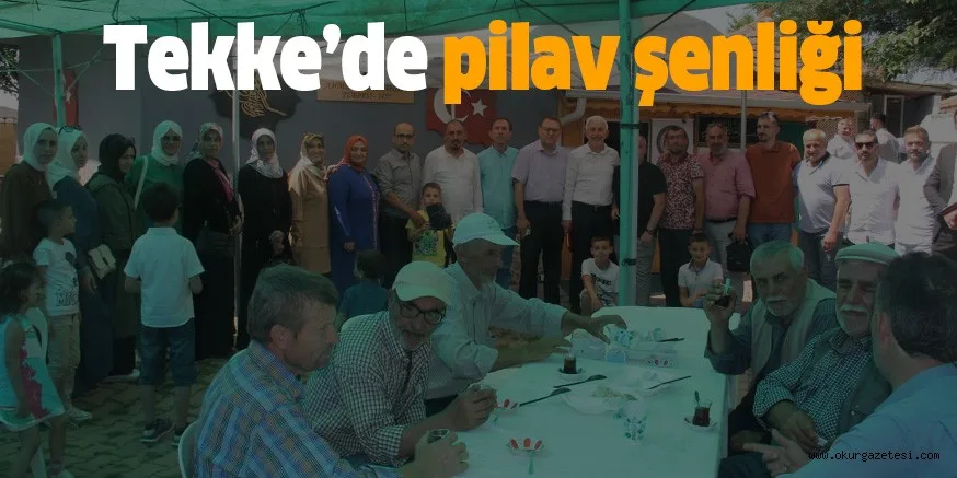 Tekke’de pilav şenliği