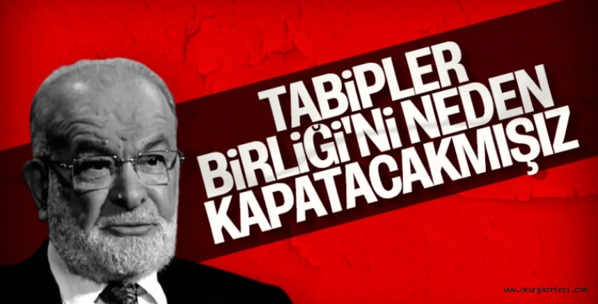 Temel Karamollaoğlu TTB'nin kapatılmasına karşı olduğunu söyledi