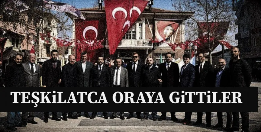 Teşkilatça katıldılar