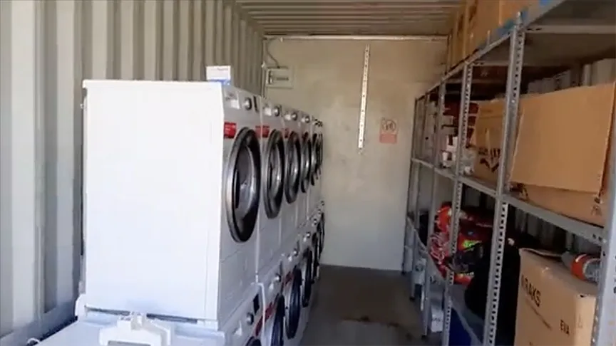 MSB, Hatay'da mobil temizlik ünitesi kurdu
