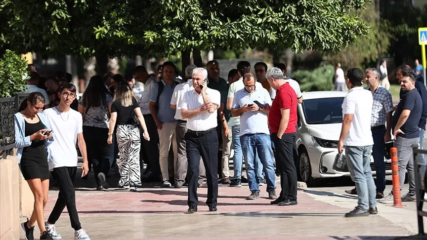 Adana'da 5,5 büyüklüğünde deprem