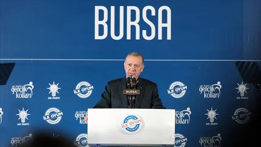 Cumhurbaşkanı Erdoğan: (Seçim tarihi) Cumhurbaşkanı'nın bir yetkisi var. 10 Mart'ta biz bu yetkimizi kullanacağız