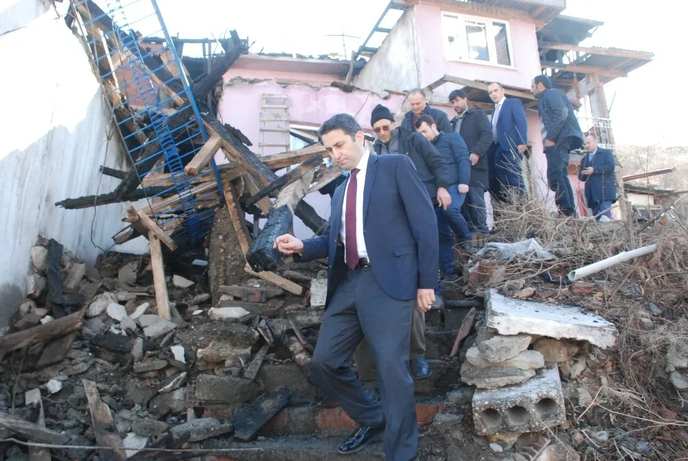 Tokatta Evleri Yanan 3 Aileye Yardım Yapılacak