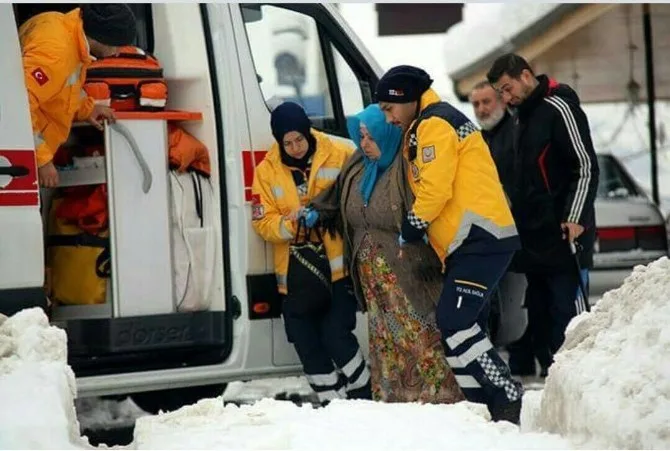 Trabzonda Karda 2 Bin 139 Hastaya Ulaşıldı