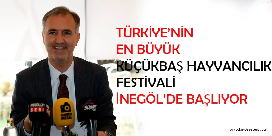 TÜRKİYE’NİN EN BÜYÜK KÜÇÜKBAŞ HAYVANCILIK FESTİVALİ İNEGÖL’DE BAŞLIYOR