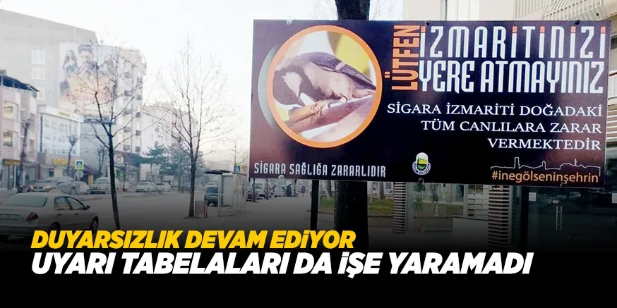 UYARI TABELALARI DA iŞE YARAMADI