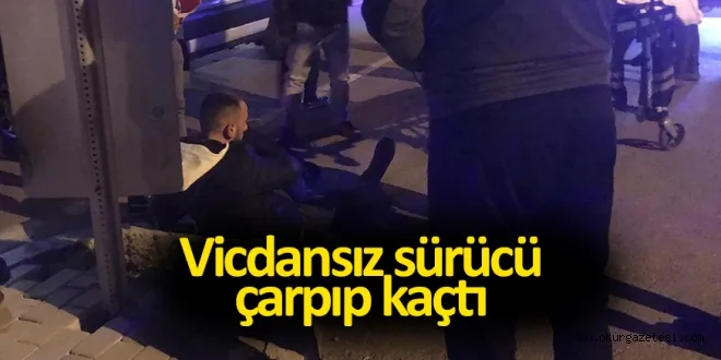 Vicdansız sürücü çarpıp kaçtı