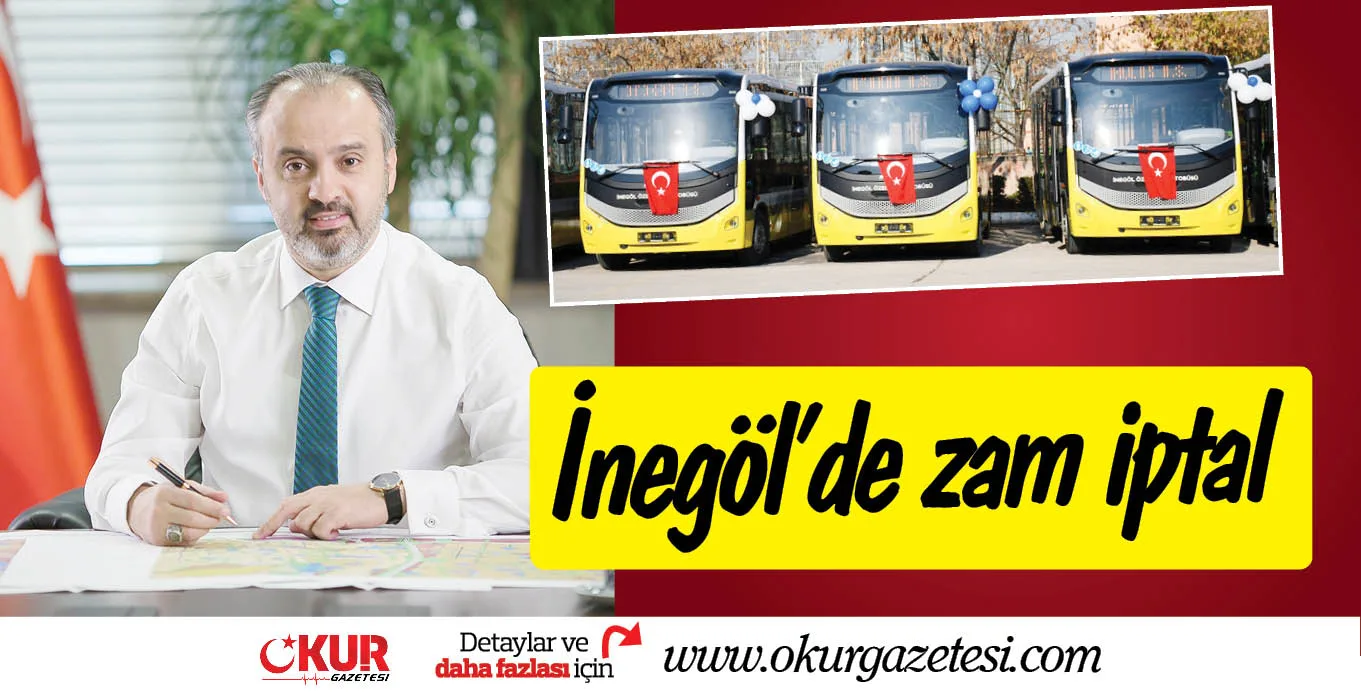 İnegöl'de zam iptal