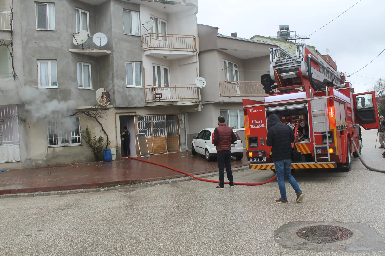 Mesudiye'de yangın paniği