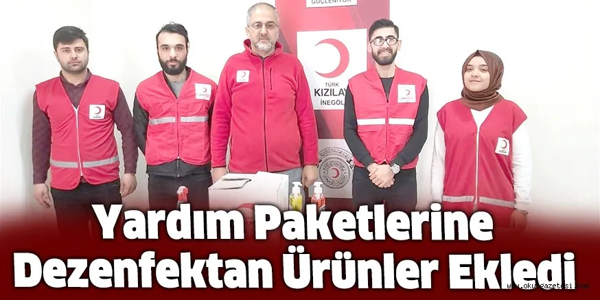 Yardım Paketlerine Dezenfektan Ürünler Eklendi