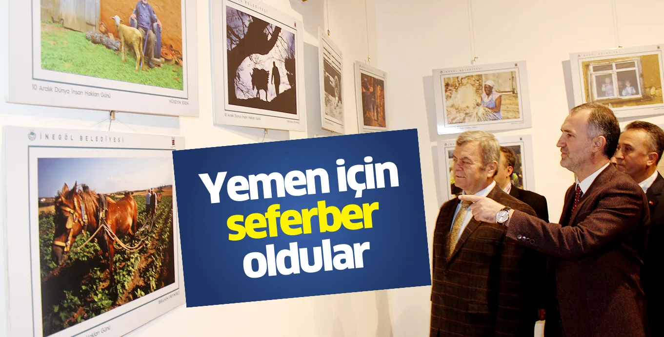 Yemen için yardım sergisi açıldı