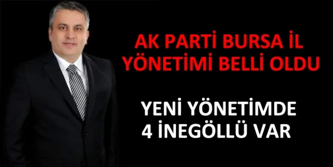 YENİ YÖNETİMDE İNEGÖLLÜ 4 İSİM