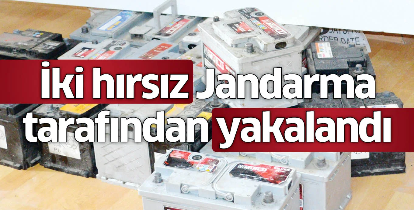İki hırsız Jandarma tarafından yakalandı