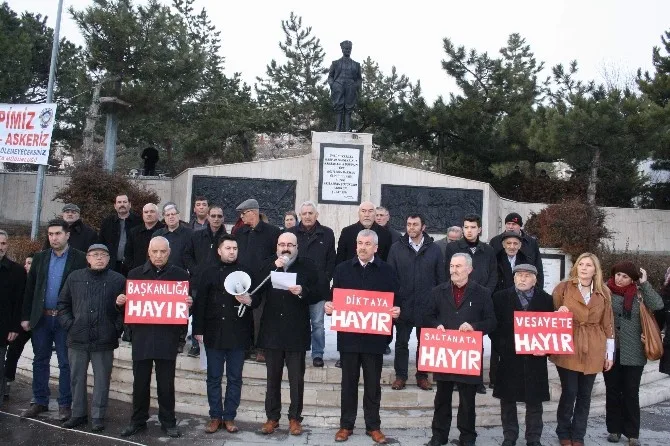Yozgatta ‘Başkanlığa Hayır Eylemi Yapıldı
