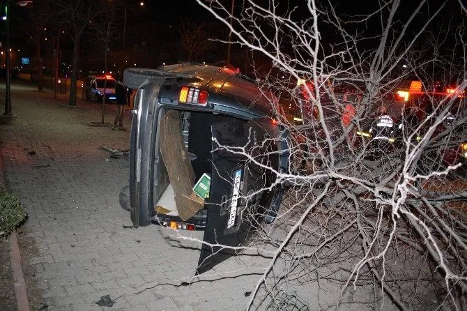 Yozgatta Trafik Kazası 1 Yaralı