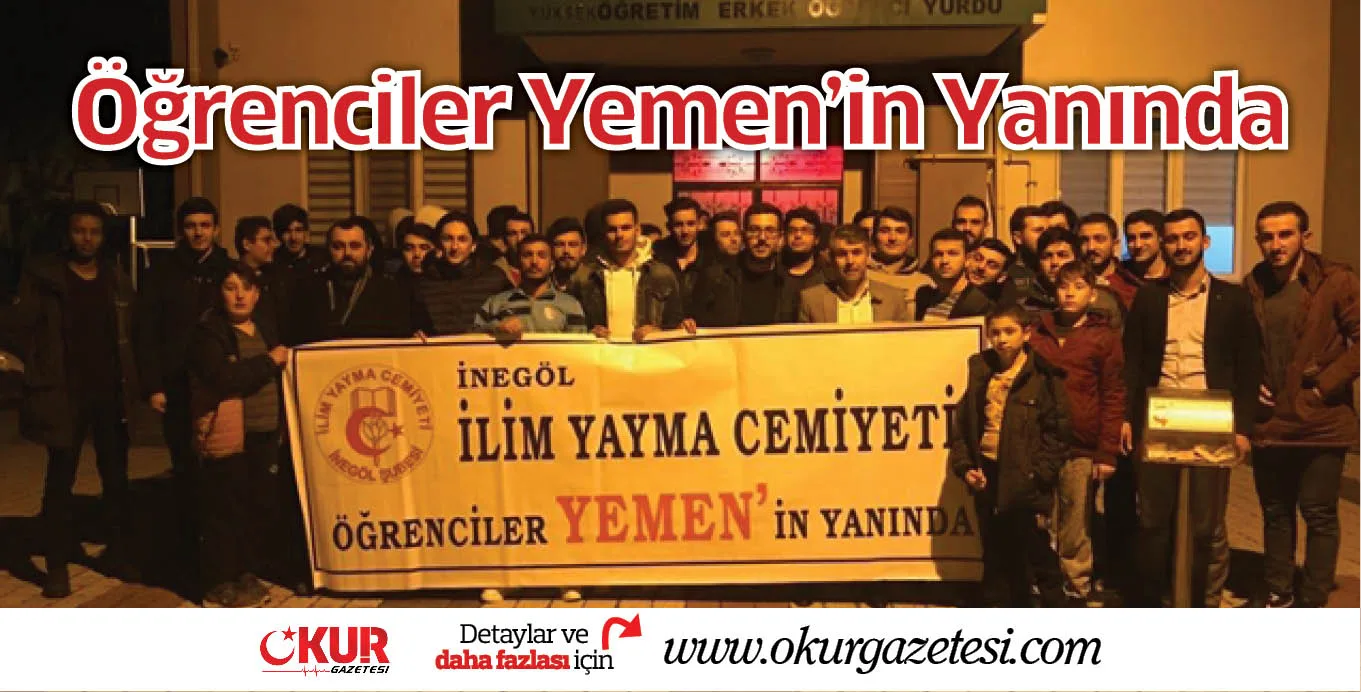 Öğrenciler Yemen'in Yanında