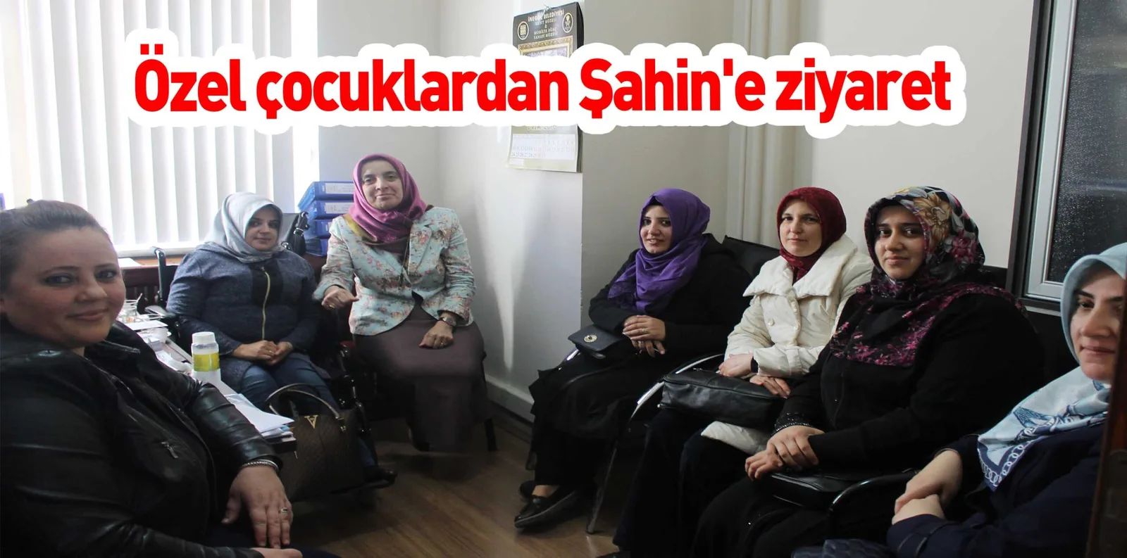 Özel çocuklardan Şahin'e ziyaret