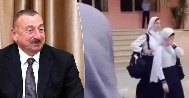 Azerbaycan'da başörtüsü yasağı... Kız çocukları ağladı, okula alınmadı