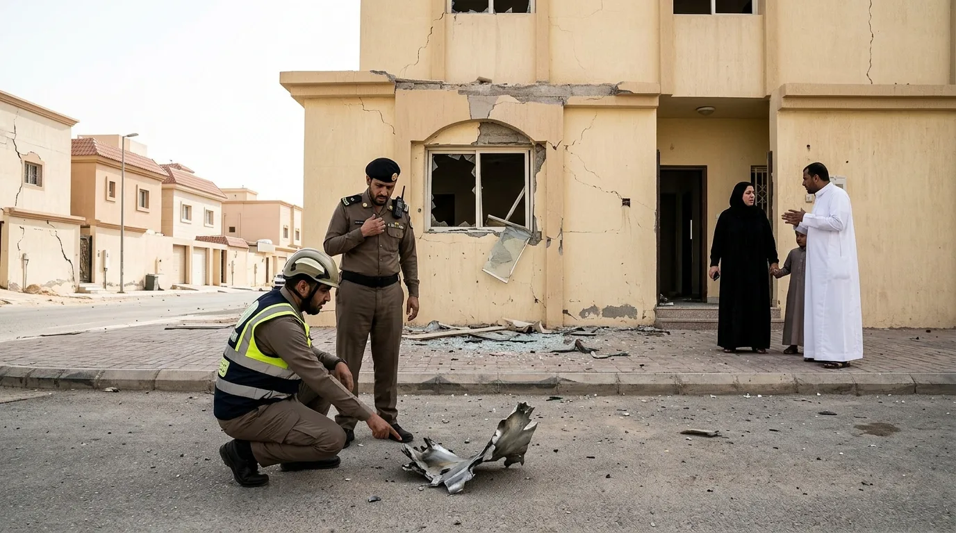 Suudi Arabistan’ın Başkentinde Alarm! Riyad’da 4 Patlama Sesi Duyuldu, Füze Parçaları Evlere Düştü