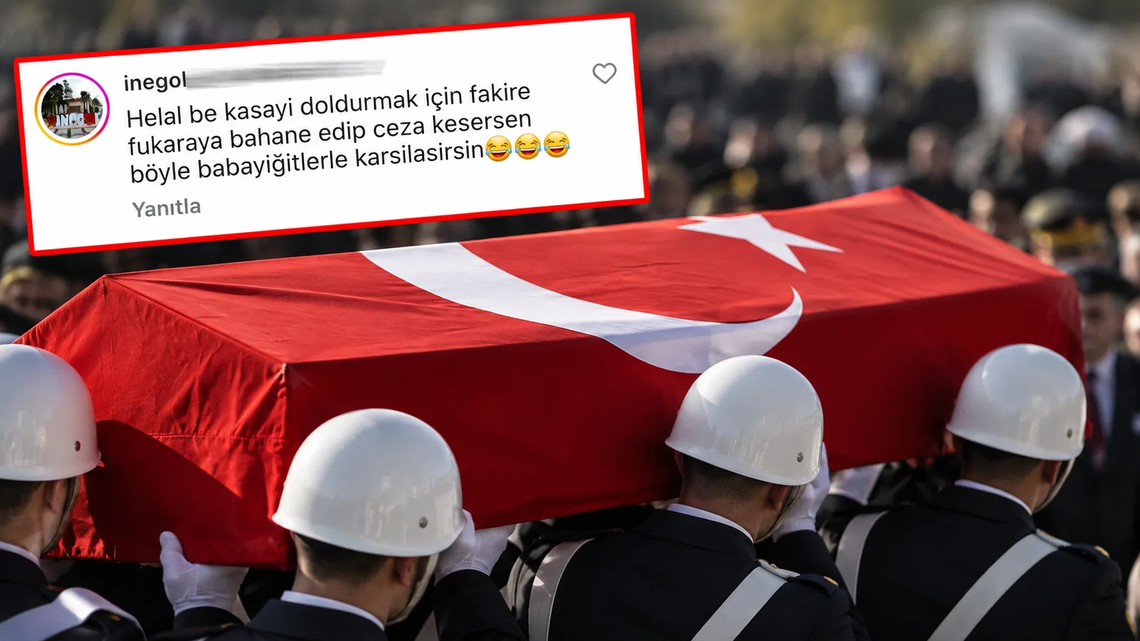 İnegöl'de 'şehit haberi'ne iğrenç yorum