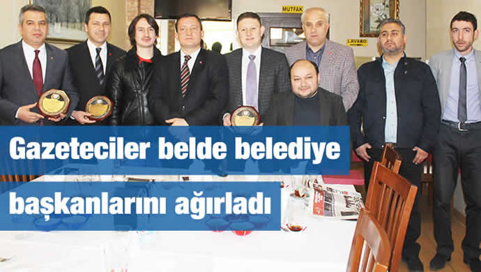 Gazeteciler belde belediye başkanlarını ağırladı