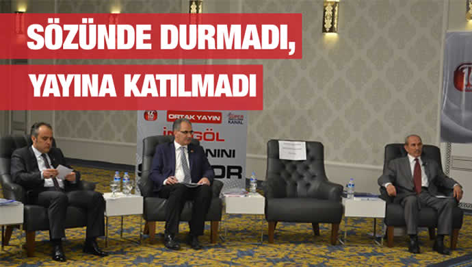 MHP BELEDİYE BAŞKAN ADAYI FİKRET FİDAN Sözünde durmadı, yayına katılmadı