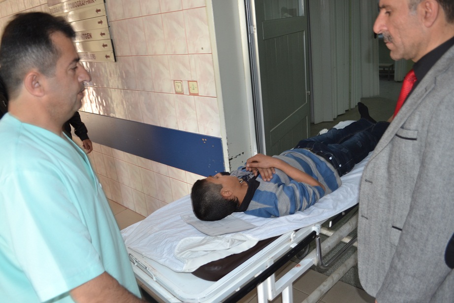 Otobüsün çarptığı çocuk yaralandı