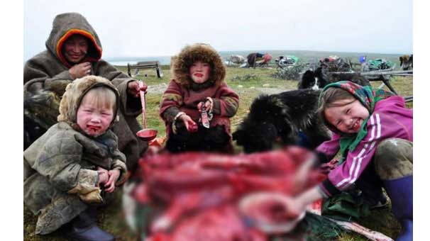 Çiğ et yiyip kan içiyorlar!