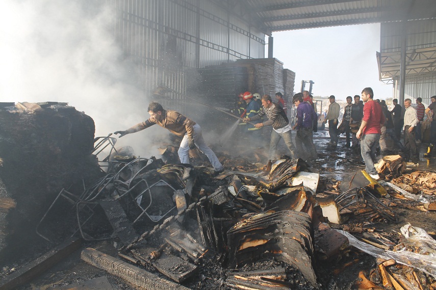 2.OSB’de ki ilk yangın ucuz atlatıldı