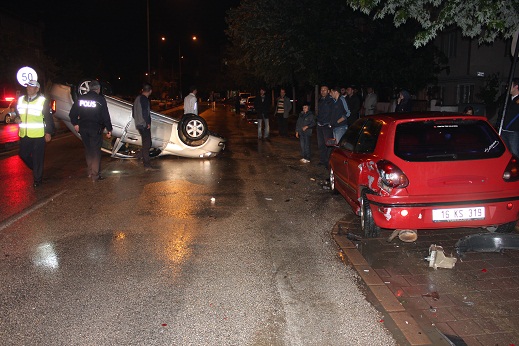 Takla atan araçta can pazarı