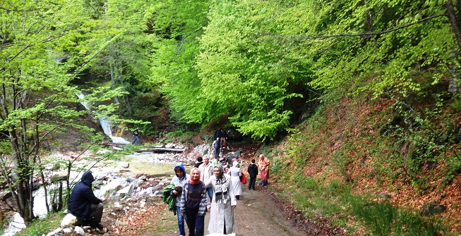 Sağlık için birlikte yürüdüler