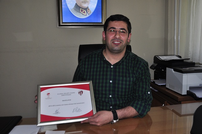 İnegölspor ulusal lisans başvurusunu tamamladı