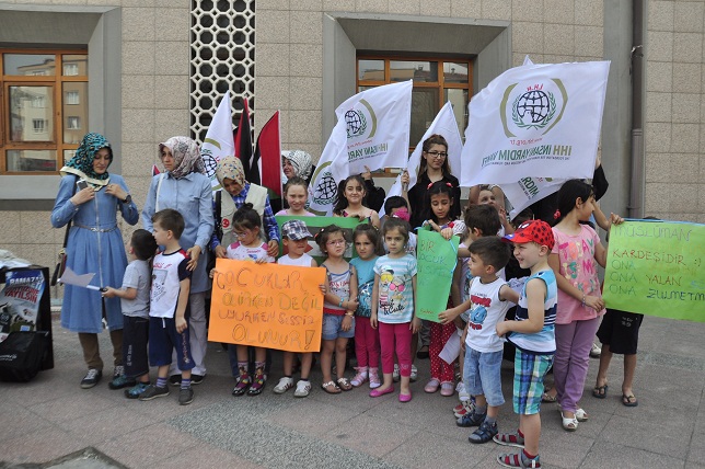 Pırlanta çocuklar Gazze’yi unutmadı