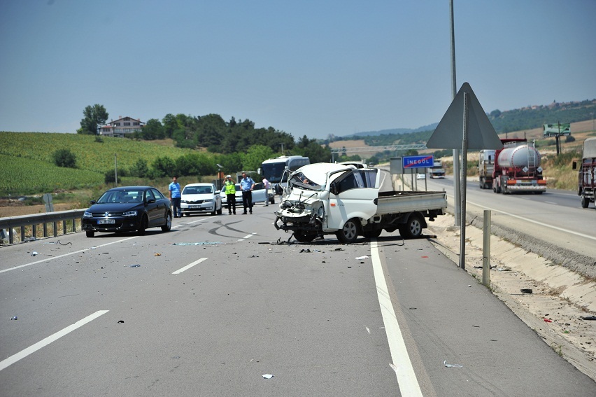 Bursa yolunda ölümlü kaza