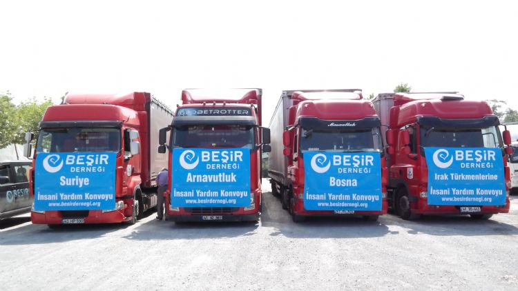 Beşir Derneği’nden mazlumlara 13 TIR