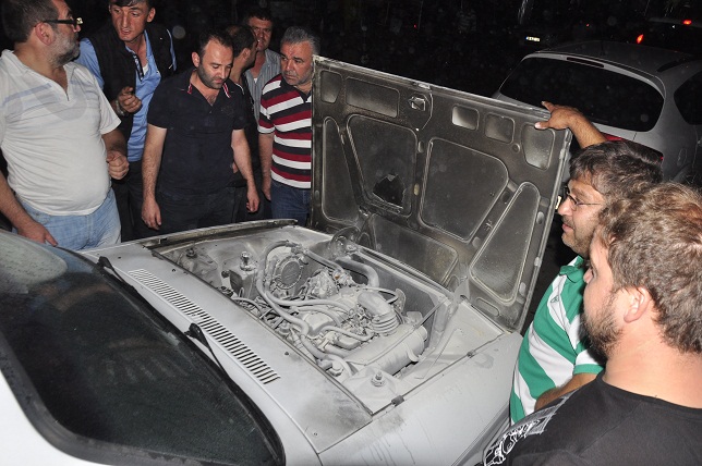 Seyir halindeyken alev aldı