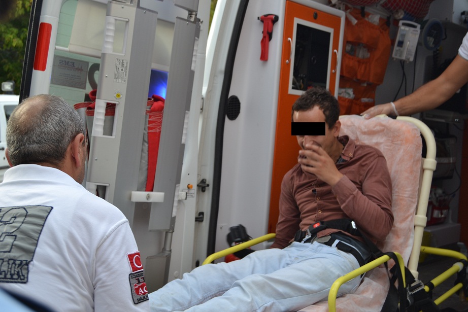 Uyuşturucu kullanan genç hastanelik oldu