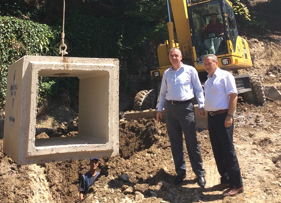 Belediyeden Oylat’ta dere ıslahı