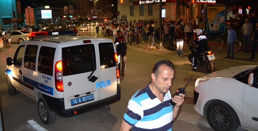 Şehrin göbeğinde meydan kavgası