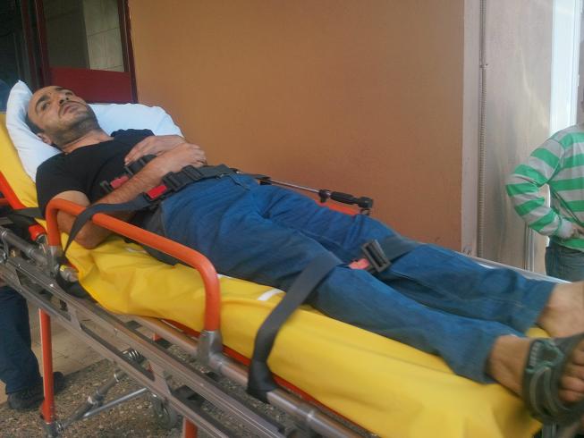 İnşaatta çalışırken başına demir düştü