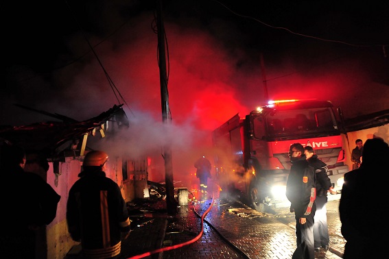 Alanyurt’ta korkutan yangın