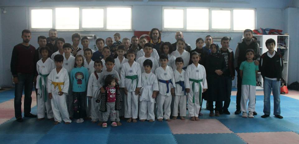 Kafkasspor’da tekvando kuşak sınavı yapıldı