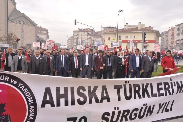 Ahıskalılardan sessiz yürüyüş