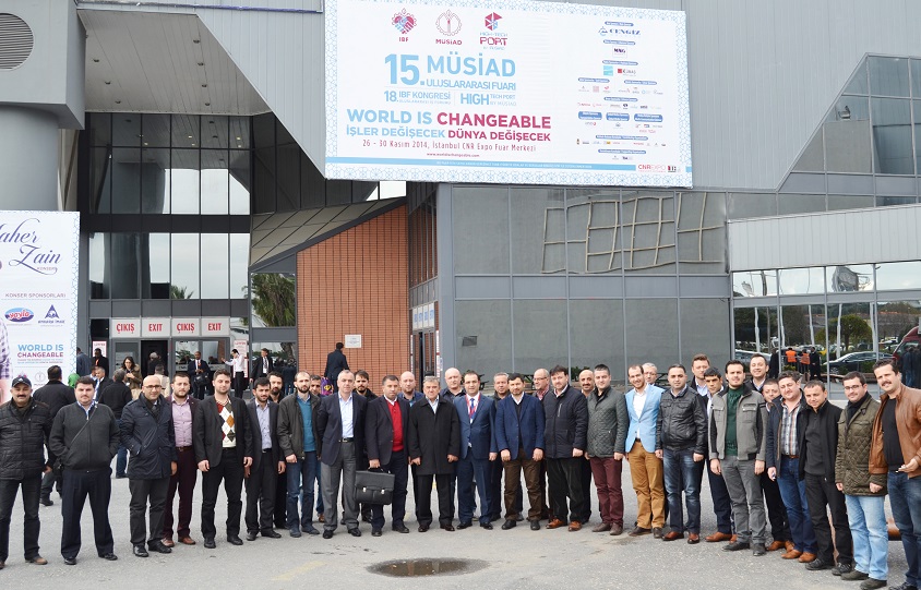 İnegöllü işadamları MÜSİAD Fuarını gezdi